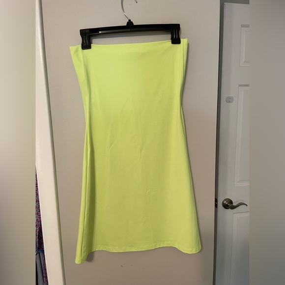 Susana Monaco Strapless Tube Mini Dress in electric yellow, NWT - Picture 4 of 7